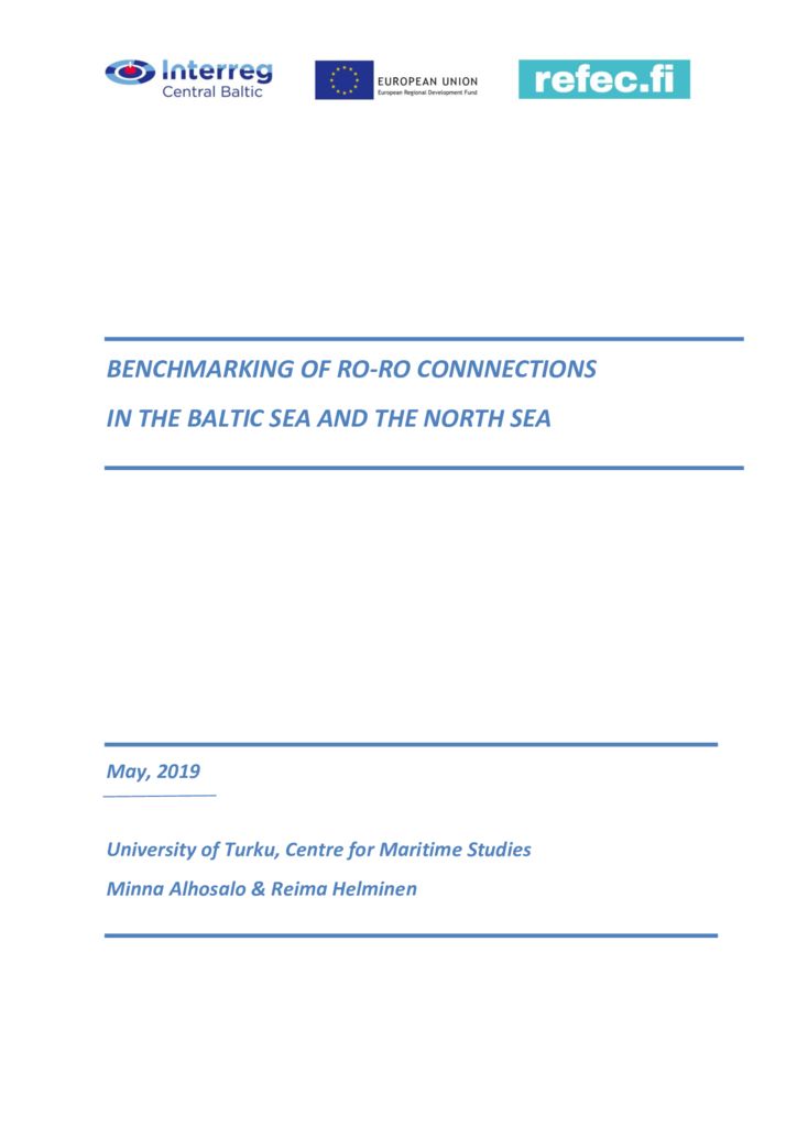 thumbnail of Benchmarking of ro-ro connections in the Baltic Sea and the North Sea